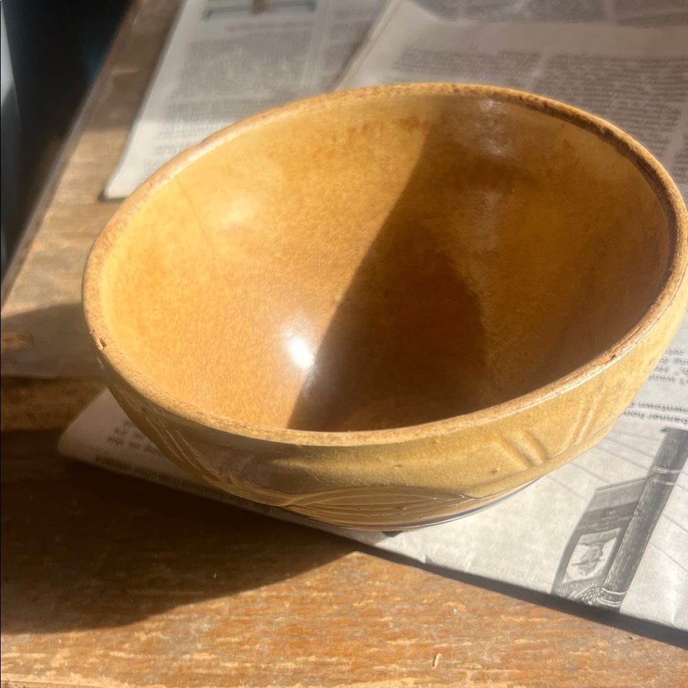 Retro Rustic Brown Ceramic Bowl
